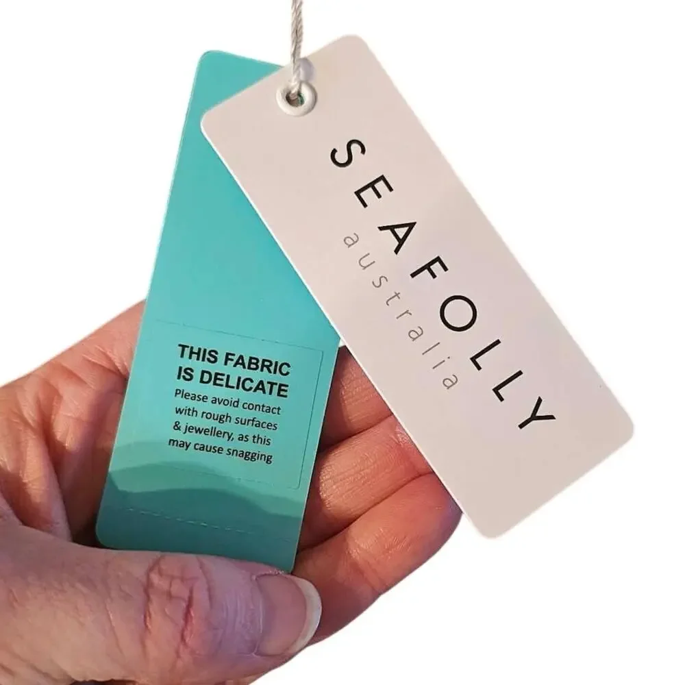 Chic Seafolly Sea Dive Bandeau One-Piece Swimsuit Black NWT US 6 - Picture 8 of 8